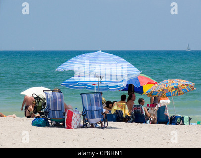 Sunbathing on El Saler Beach, Valencia, Spain Stock Photo