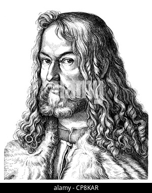 Albrecht Duerer the Younger, 1471 - 1528, a German painter, printmaker, mathematician and theorist at the time of humanism and t Stock Photo