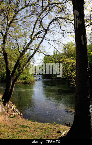 Brandywine River, Delaware, near the Hagley Museum Stock Photo