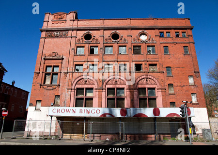 Derelict building (originally Lyceum Theatre, 1899), Liverpool Road, Eccles, Salford, Greater Manchester, England, UK Stock Photo