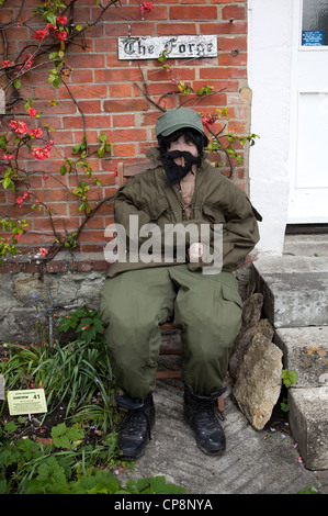 Scarecrow Festival Urchfont Village Stock Photo