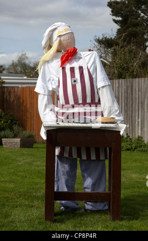 Scarecrow Festival Urchfont Village Stock Photo