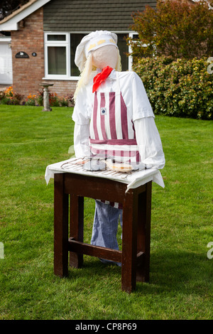 Scarecrow Festival Urchfont Village Stock Photo