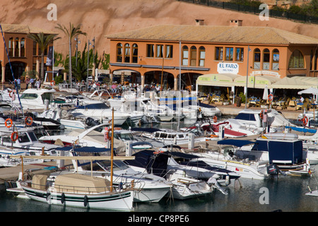 boats moored in Port Adriano 'Puerto Adriano' harbor Majorca Mallorca Balearic Spain Stock Photo