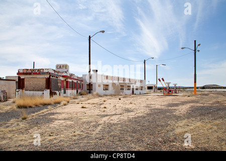 Twin Arrows Trading Post on Route 66 in Arizona. Stock Photo