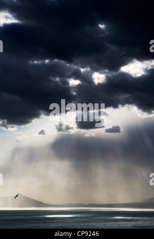 Benidorm Skyline, Calpe, Spain, Europe Stock Photo
