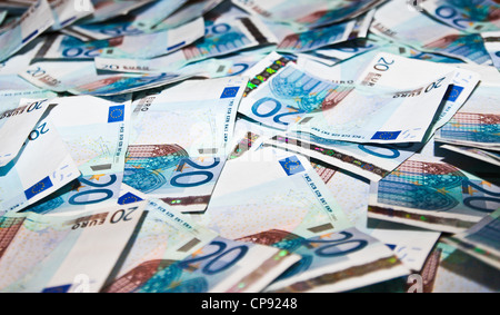 twenty euro bills Stock Photo