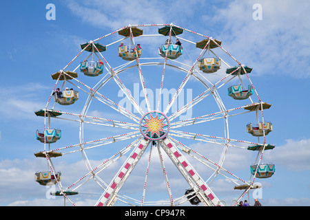 Big Wheel at the blossoming festival, Jork, Altes Land (Old Country) near Hamburg, Lower Saxony, Germany Stock Photo