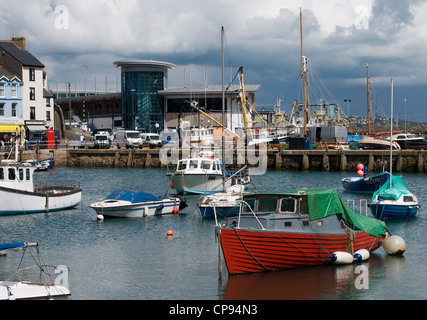 Brixham Harbour,Devon,  This is Brixham Harbour on the south coast of England.Brixham Harbour,Trawler Fleet,Devon,at the seaside Stock Photo