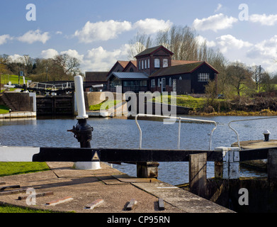 grand union canal hatton flight of locks warwickshire midlands england uk Stock Photo