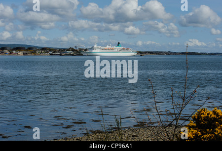 The cruise ship MV Albatross visiting Invergordon in the Cromarty Firth. Stock Photo