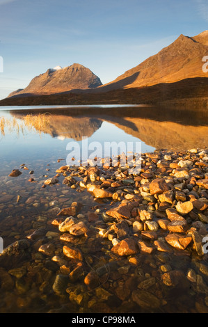 Liathach from Loch Clair, Torridon, Ross-shire, Scotland. Stock Photo