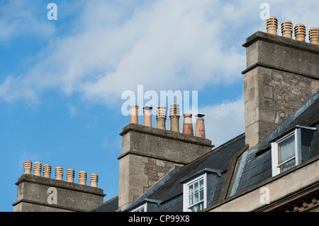 mansard roof exterior in Bath Somerset UK Stock Photo