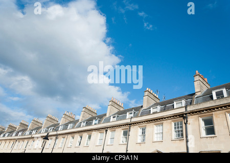 mansard roof exterior in Bath Somerset UK Stock Photo