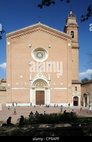 The Basilica di San Francesco in Siena, Tuscany, Italy Stock Photo