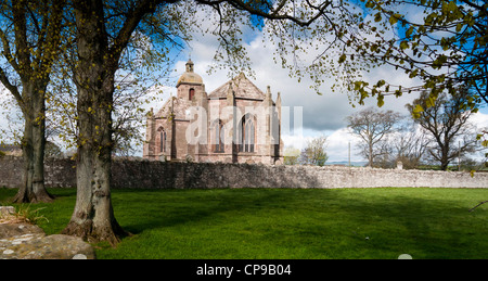Ladykirk church built on the orders of King James IV of Scotland Stock Photo