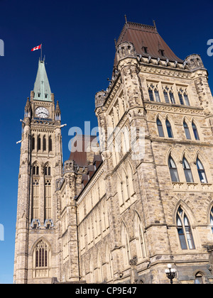 The Peace Tower of the Parliament Building in Ottawa, Ontario, Canada. Stock Photo