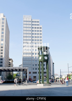 Potsdamer Platz - Berlin and traffic lights Stock Photo