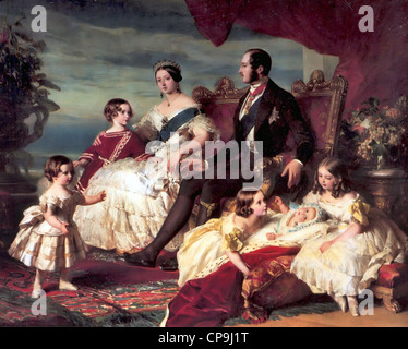 Family of Queen Victoria Stock Photo