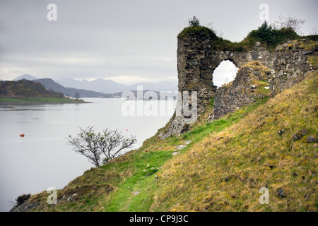 Strome Castle, Loch Carron Scotland Stock Photo