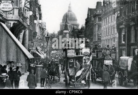 FLEET STREET, London, about 1910. Stock Photo