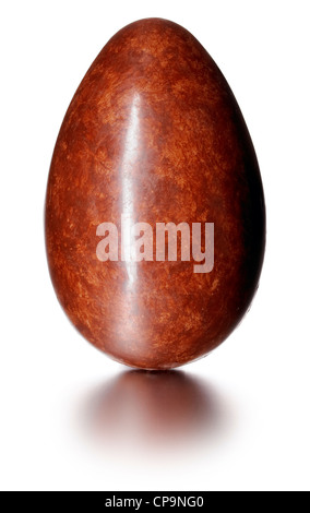 Chocolate Easter Egg marbled finish Stock Photo