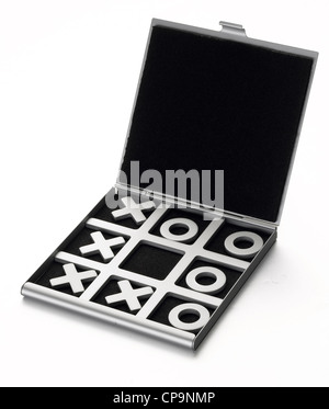 portable noughts and crosses game Stock Photo