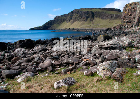 a landscape of camas mor bay isle of muck Stock Photo
