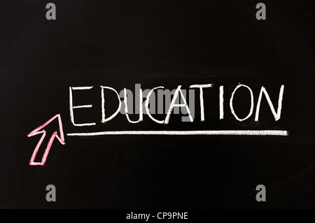 Chalk drawing - Education concept Stock Photo