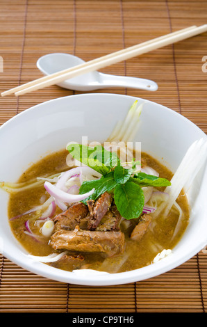 malaysian famous food asam laksa Stock Photo