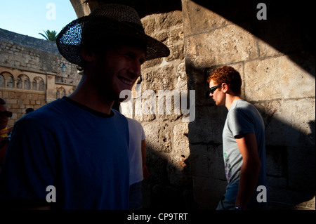 Access to Pile gate , Old Town, Dubrovnik. Croatia. Stock Photo