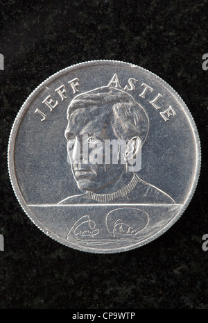 Esso England Squad Mexico 1970 World Cup Collectors Coin Stock Photo