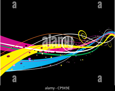 Abstract background in bright colours Stock Photo