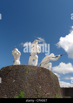 Nicaragua Matagalpa Sandinista war monument honoring Sandinista fighters and FSLN Stock Photo
