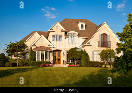 Typical Southern style brick home near Nashville Tennessee, USA Stock Photo