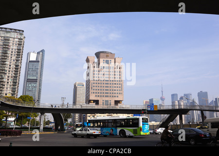 shanghai: intersection Stock Photo