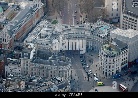 Aerial Photograph of Admiralty Arch. Stock Photo