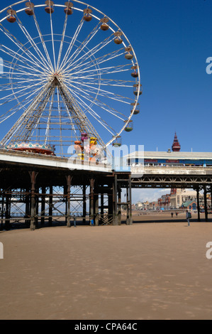 The Central Pier in Blackpool Stock Photo