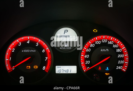 Car dashboard Stock Photo