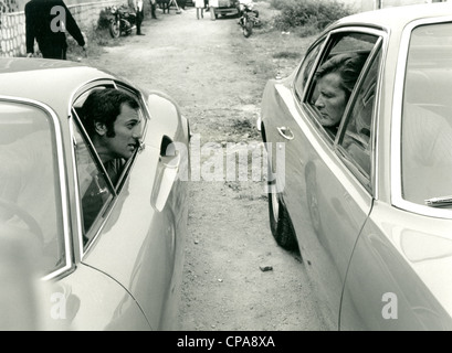 THE PERSUADERS !  1971 ITC TV series with Roger Moore at right and Tony Curtis Stock Photo