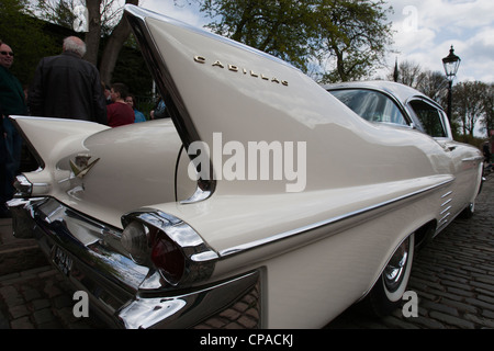 White 1958 Cadillac Series 62 Stock Photo