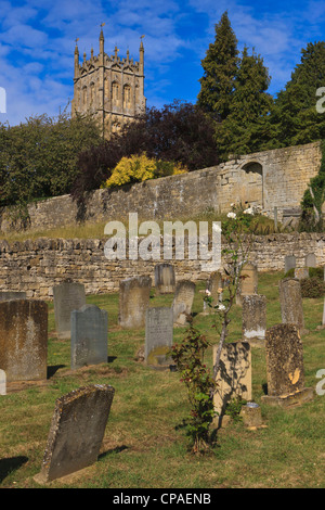St. James Church Tower, Chipping Camden. Cotswolds in Southwestern England. Stock Photo