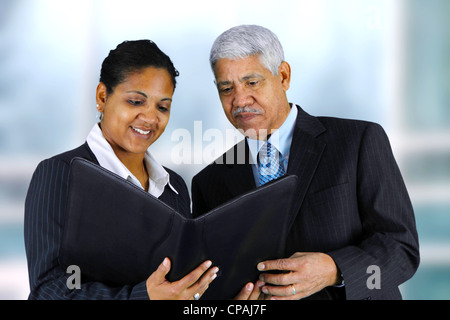 Business team working on a project in their office Stock Photo