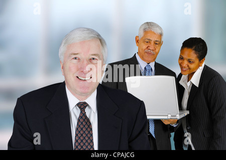 Business team working on a project in their office Stock Photo