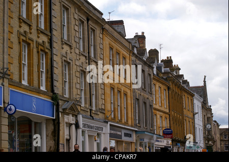 Georgian High Street shop frontages, Chipping Norton, Oxfordshire,  England Stock Photo