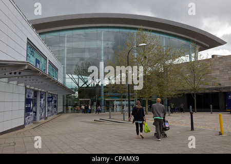 Entrance to Midsummer Place shopping centre, Milton Keynes, England Stock Photo