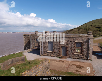 Officers Quarters, Brean Down Fort, Somerset, UK Stock Photo