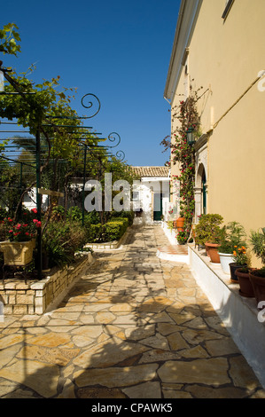 Paleokastritsa Monastery also known as Theotokos Monastery, Greek island of Corfu Stock Photo