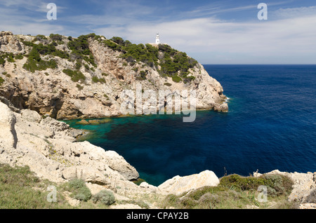 Far de Capdebera. Cala Rajada. Mallorca. Spanien. Stock Photo