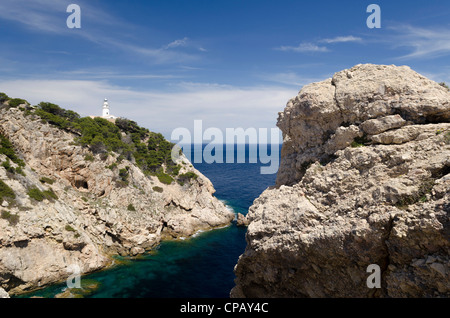 Far de Capdebera. Cala Rajada. Mallorca. Spanien. Stock Photo